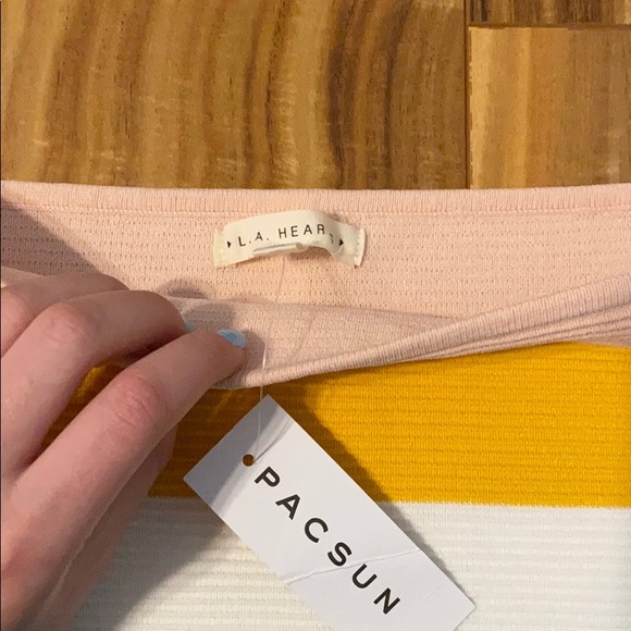 Pacsun- L.A. Hearts multicolored striped tube top - Picture 3 of 3